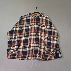 5XL Legendary Whitetails Buck Camp Flannel Shirt Mens Plaid Cotton